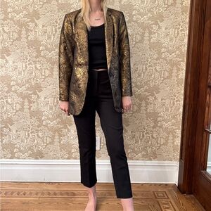 Express Metallic Gold and Black Jacket
